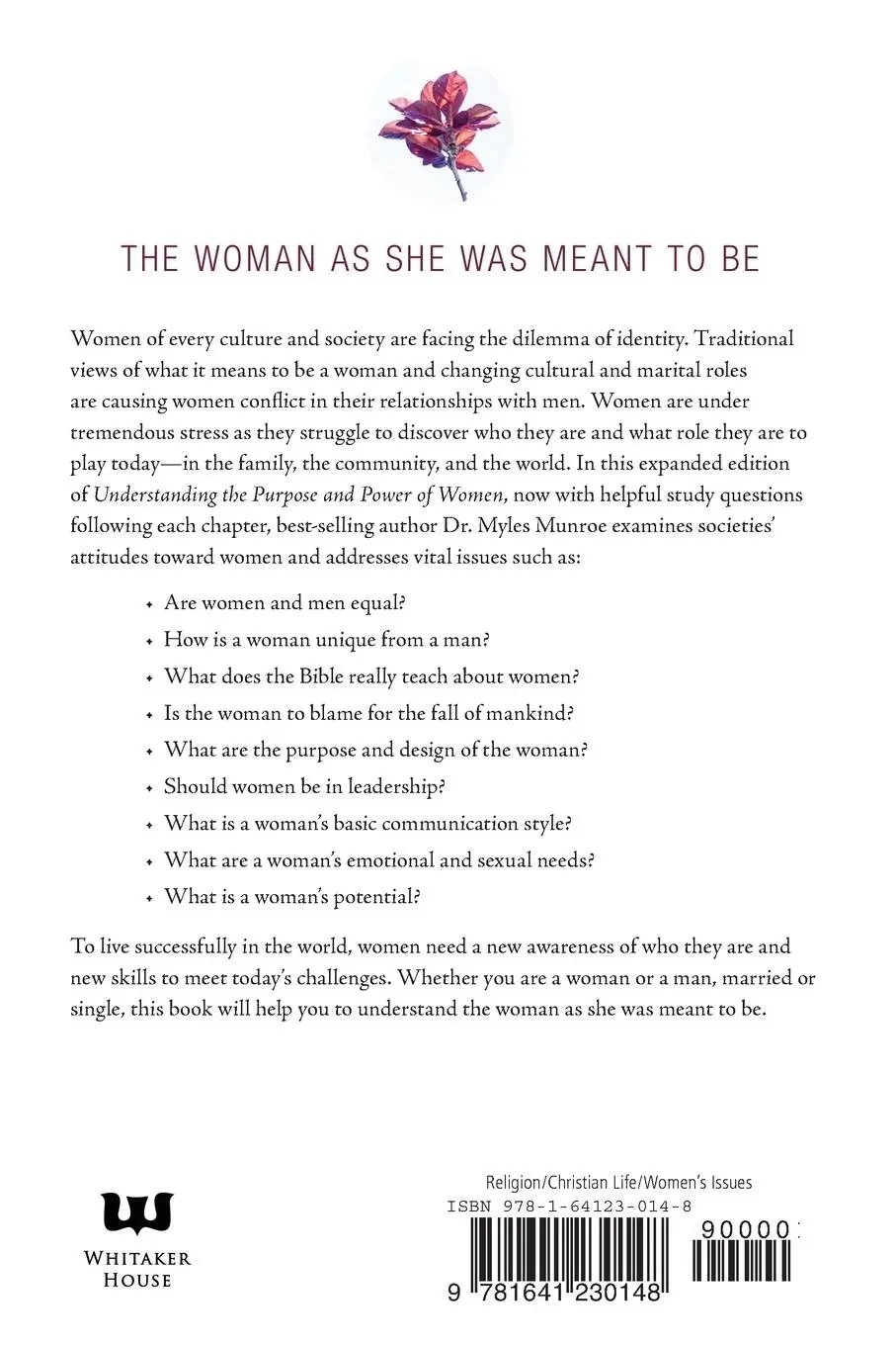 Rückseite: 9781641230148 | Understanding the Purpose and Power of Women | Myles Munroe | Buch
