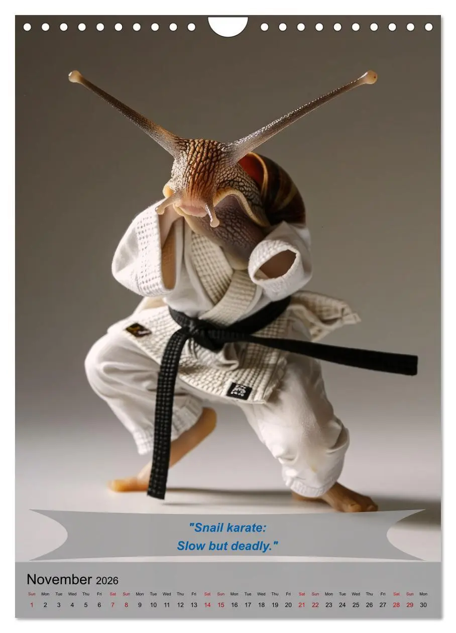 Bild: 9783516530148 | Great fun with animal karate fighters (Wall Calendar 2026 DIN A4...