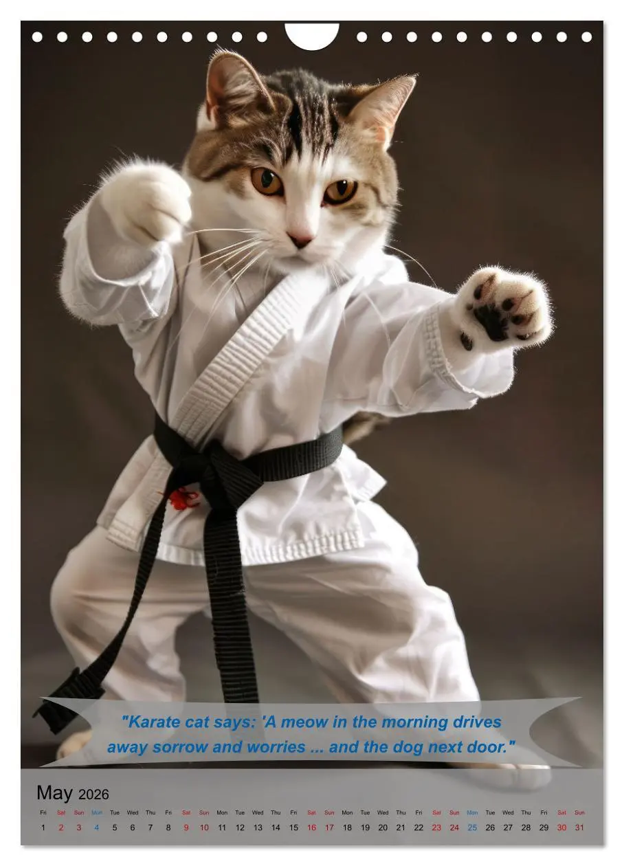Bild: 9783516530148 | Great fun with animal karate fighters (Wall Calendar 2026 DIN A4...
