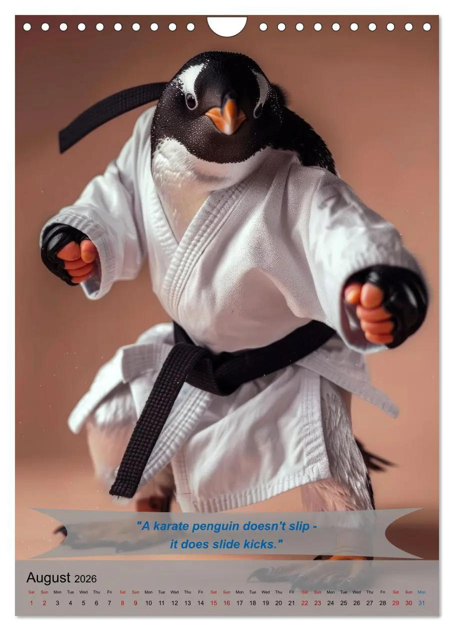 Bild: 9783516530148 | Great fun with animal karate fighters (Wall Calendar 2026 DIN A4...