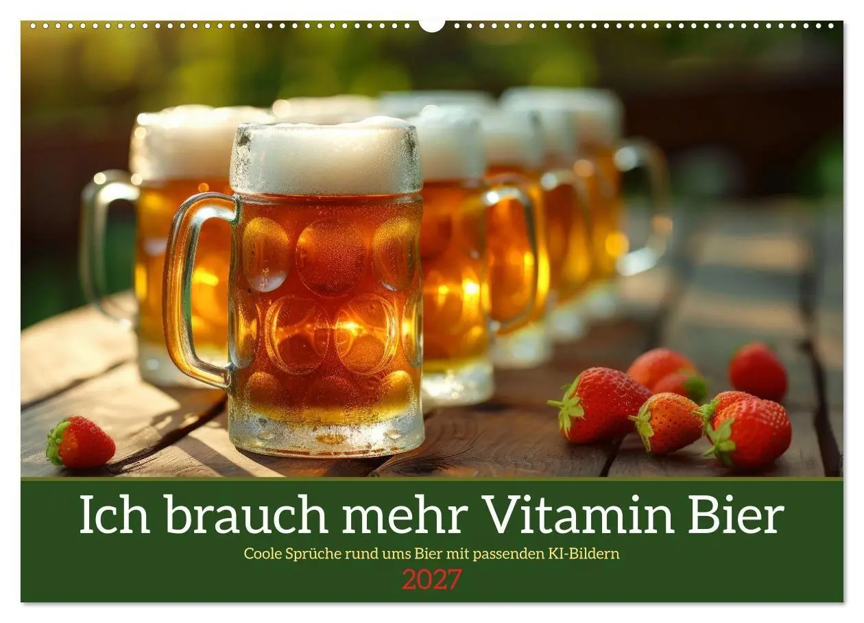 Cover: 9783569170148 | Ich brauch mehr Vitamin Bier (Wandkalender 2027 DIN A2 quer),...