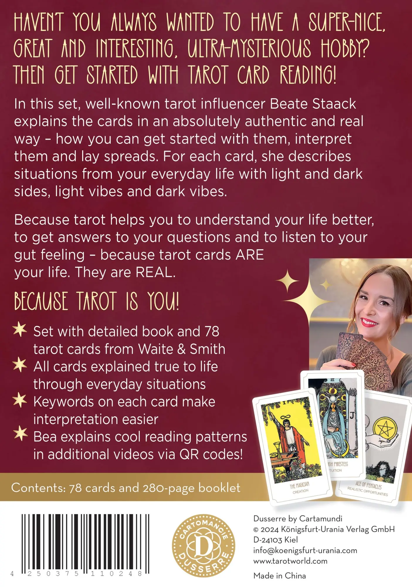 Rückseite: 4250375110248 | Tarot Young GB | Beate Staack | Buch | 280 S. | Englisch | 2025