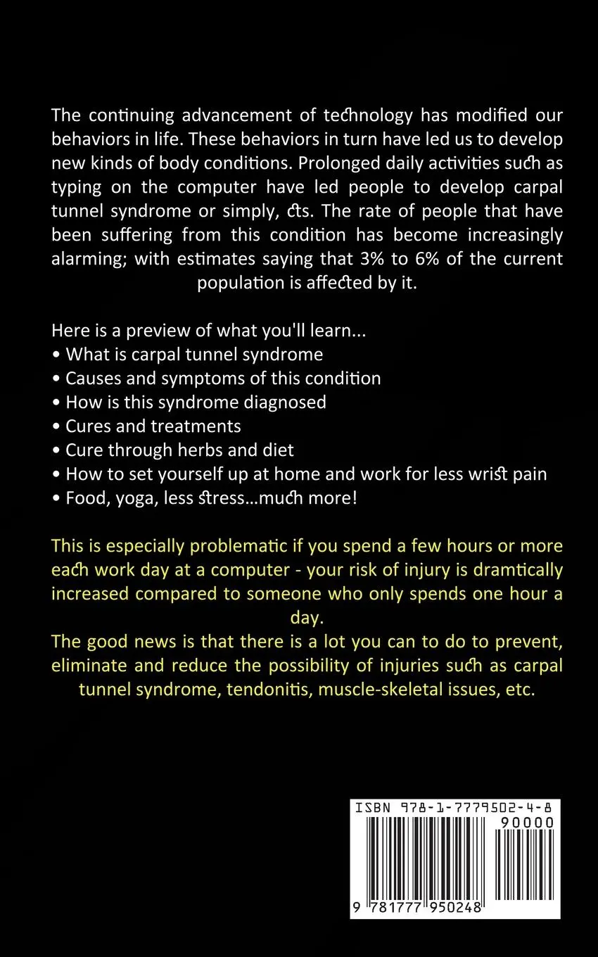 Rückseite: 9781777950248 | Carpal Tunnel Syndrome | Eddie Sherrill | Taschenbuch | Englisch