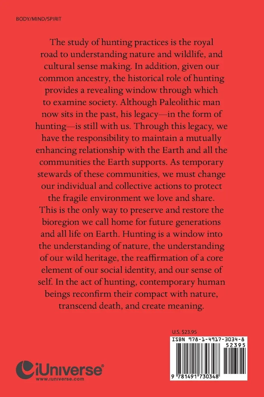 Rückseite: 9781491730348 | Talking to the Shaman Within | Musings on Hunting | Vries | Buch