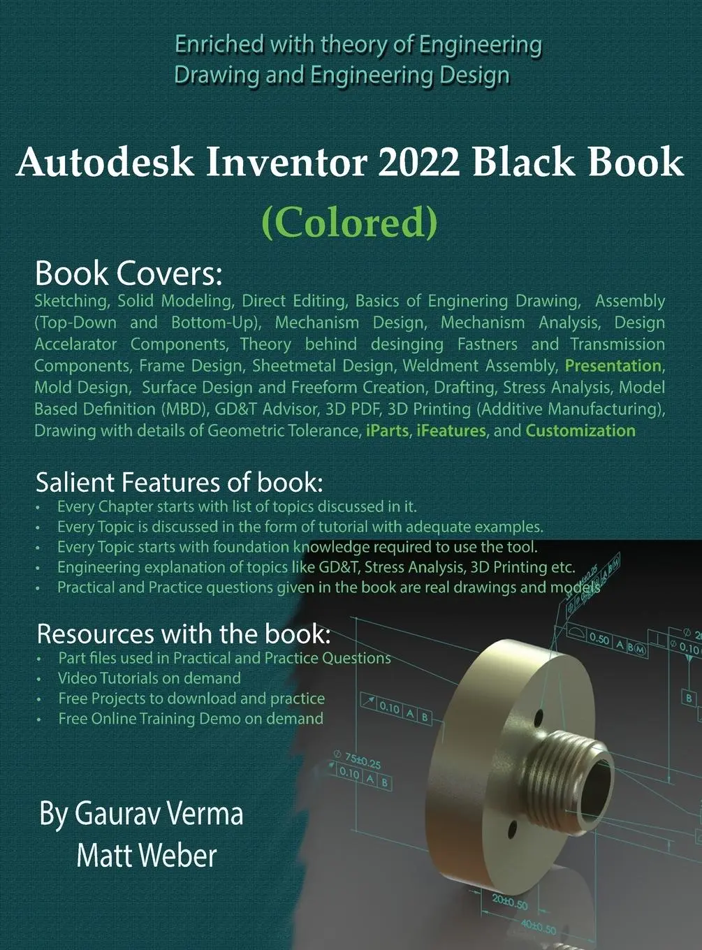 Cover: 9781774590348 | Autodesk Inventor 2022 Black Book (Colored) | Gaurav Verma (u. a.)