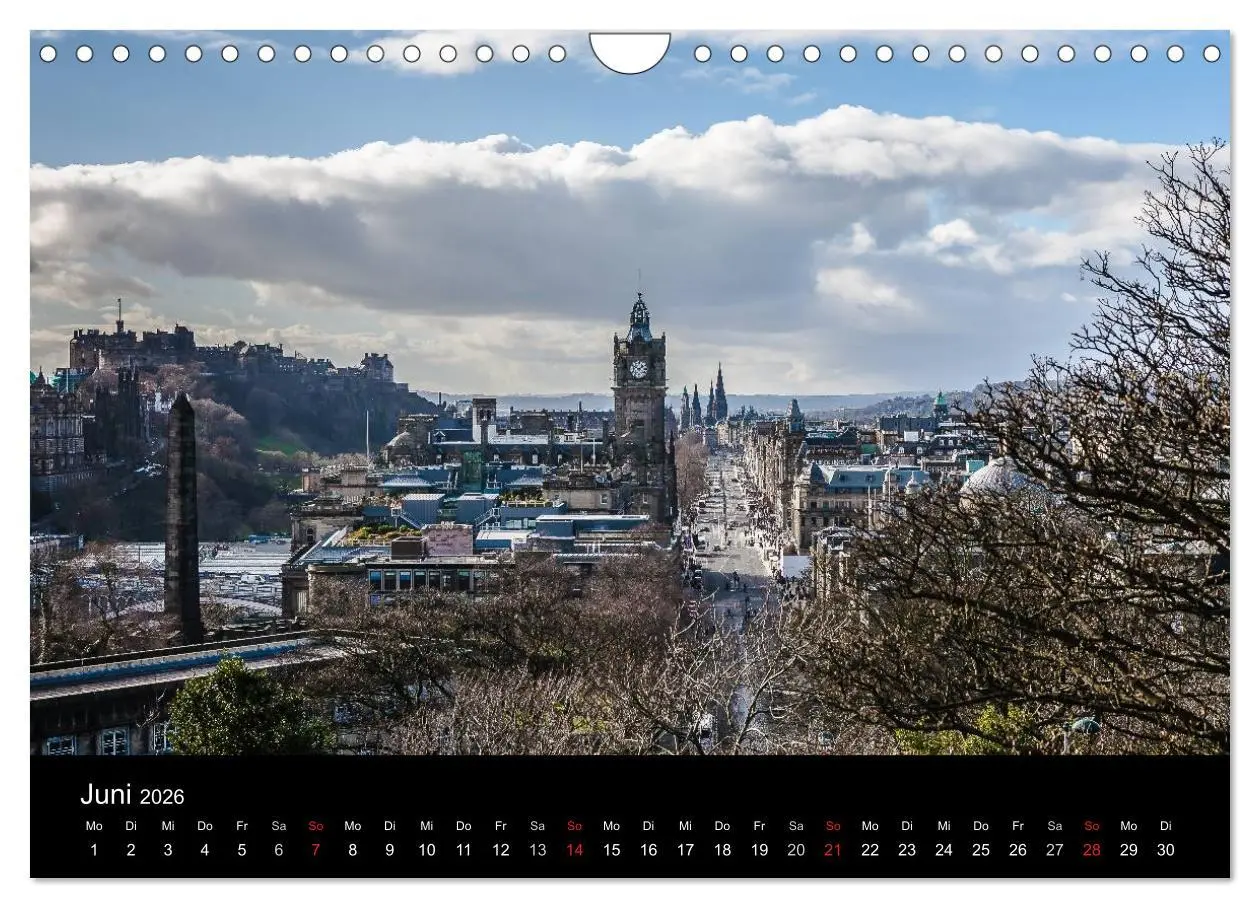 Bild: 9783457970348 | EDINBURGH. Blick. Licht. Wetter. (Wandkalender 2026 DIN A4 quer),...