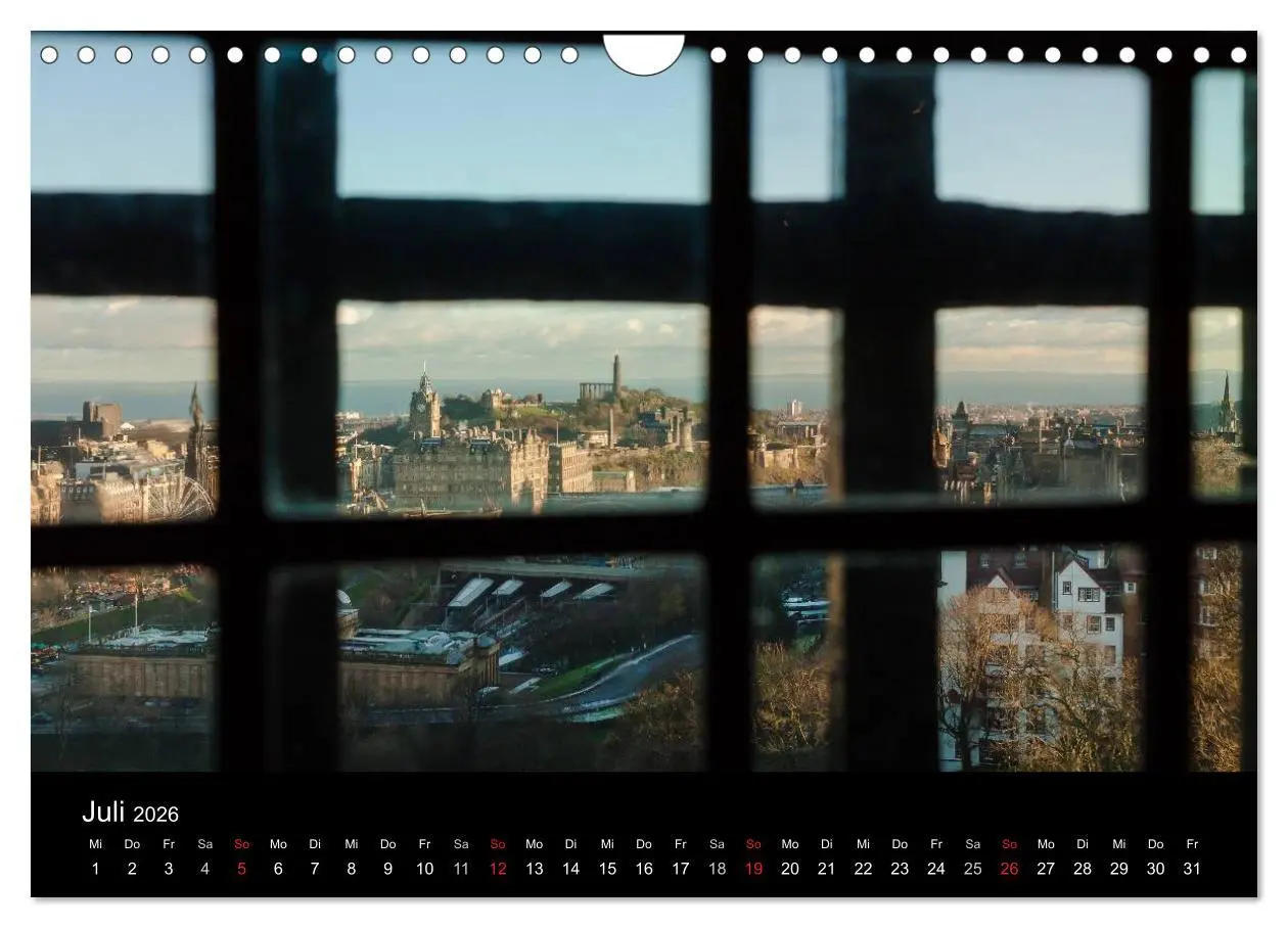 Bild: 9783457970348 | EDINBURGH. Blick. Licht. Wetter. (Wandkalender 2026 DIN A4 quer),...