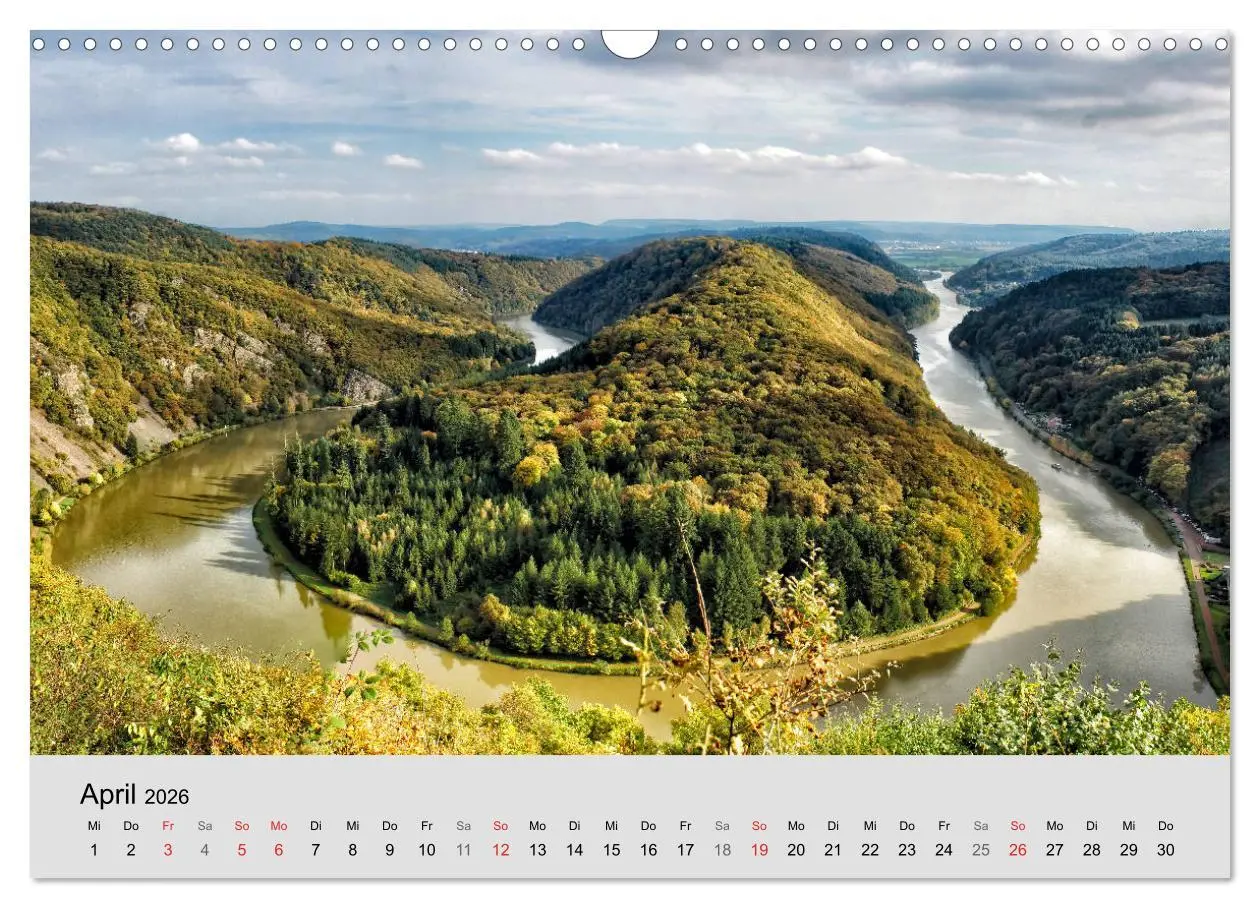 Bild: 9783516060348 | Saarland - unbekannte Schönheit (Wandkalender 2026 DIN A3 quer),...