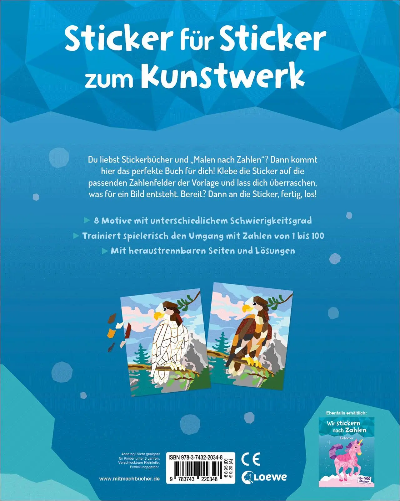 Bild: 9783743220348 | Wir stickern nach Zahlen - Tiere | Maja Wagner | Taschenbuch | 32 S.