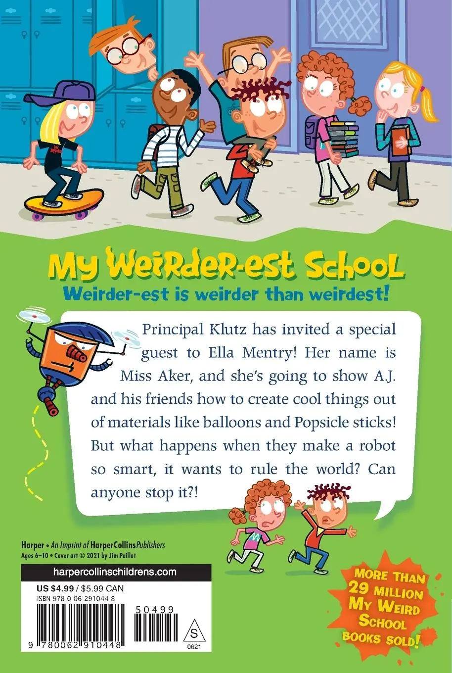 Rückseite: 9780062910448 | My Weirder-est School #8 | Miss Aker Is a Maker! | Dan Gutman | Buch