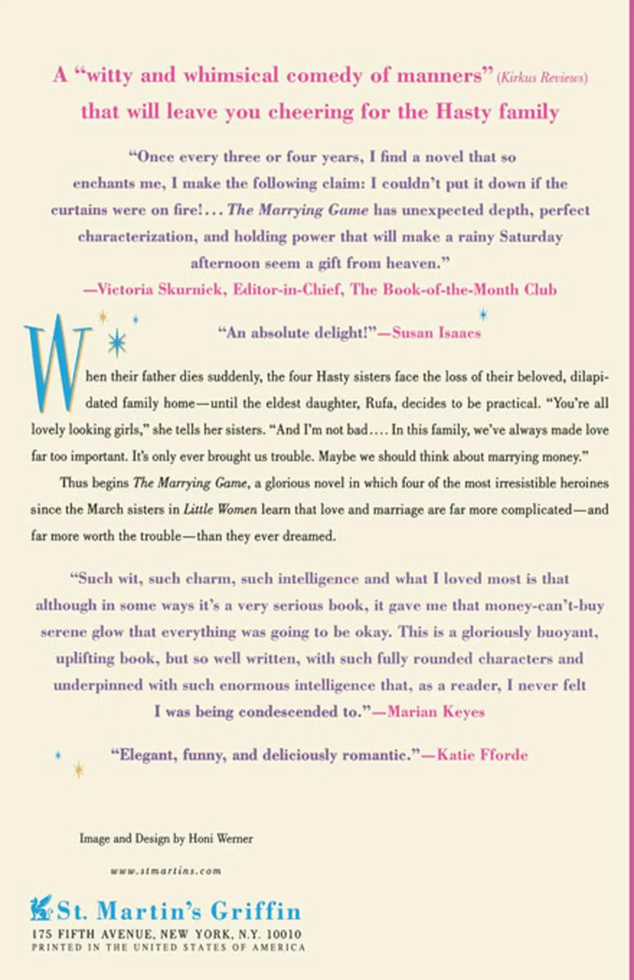 Rückseite: 9780312310448 | The Marrying Game | Kate Saunders | Taschenbuch | Englisch | 2004