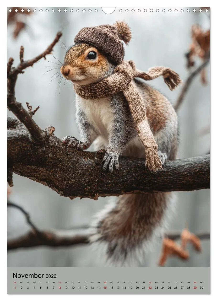 Bild: 9783516670448 | Eichhörnchen Kalender - Tierkalender mit verrückten Eichkätzchen...