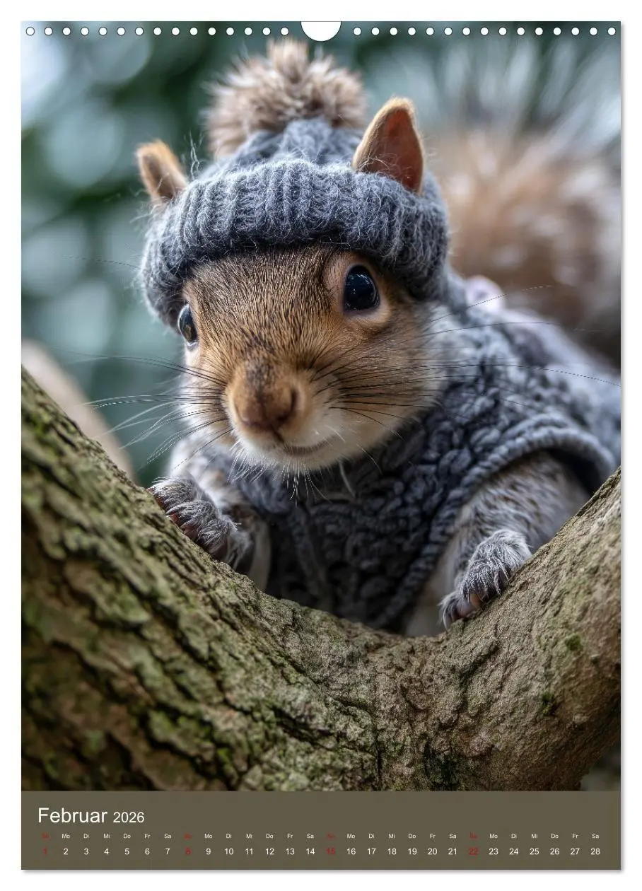 Bild: 9783516670448 | Eichhörnchen Kalender - Tierkalender mit verrückten Eichkätzchen...