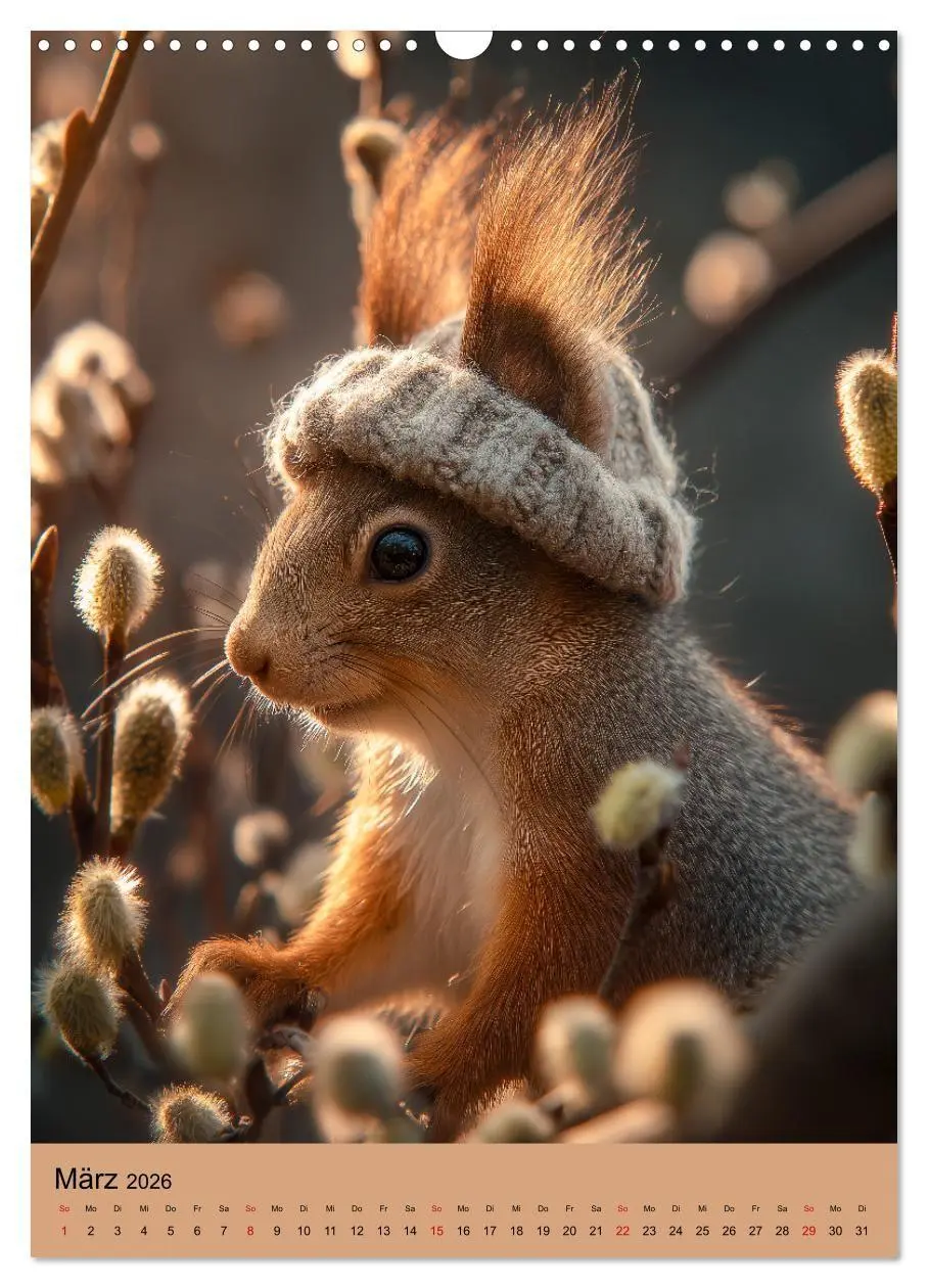 Bild: 9783516670448 | Eichhörnchen Kalender - Tierkalender mit verrückten Eichkätzchen...