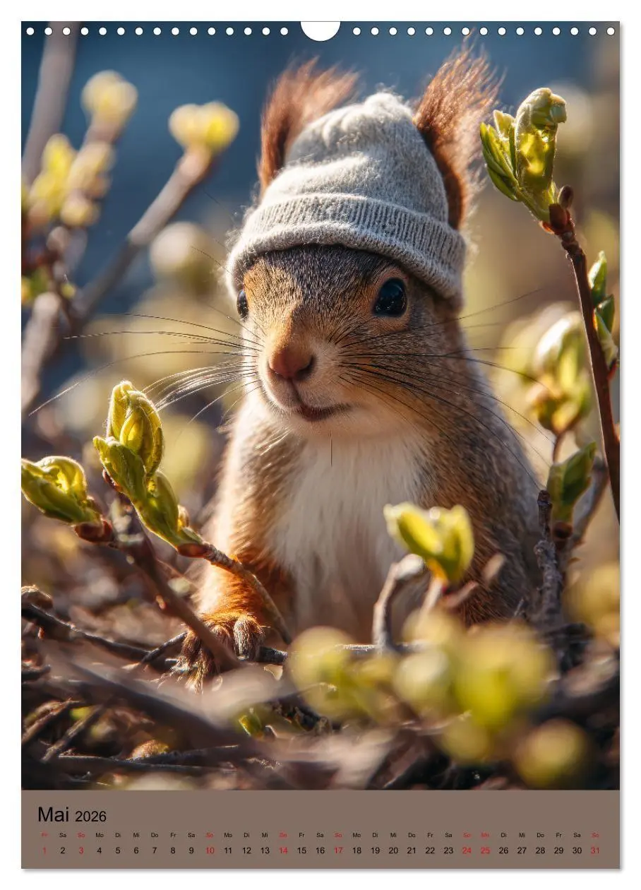 Bild: 9783516670448 | Eichhörnchen Kalender - Tierkalender mit verrückten Eichkätzchen...