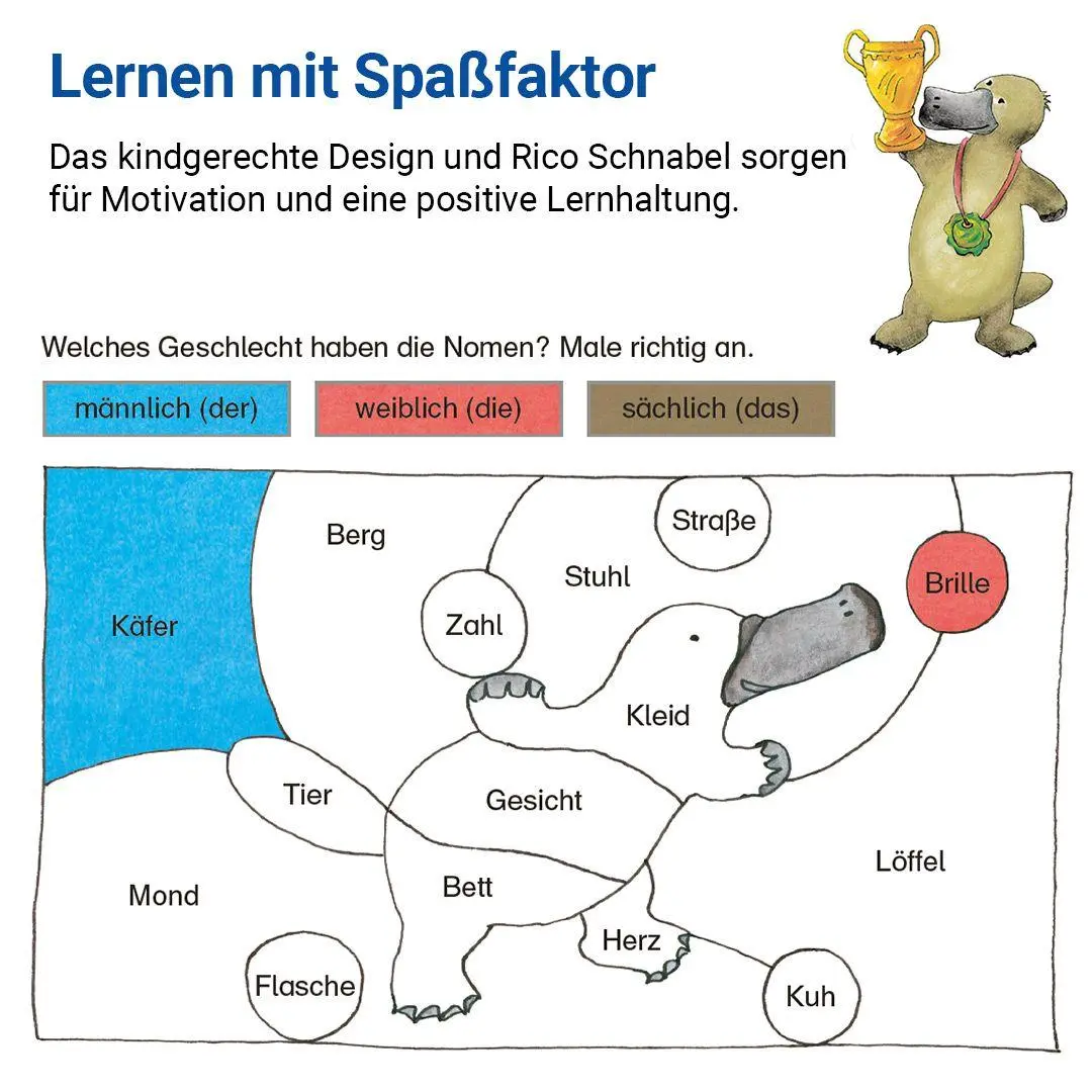 Bild: 9783619320448 | Grammatik mit Rico Schnabel, Klasse 3 - silbierte Ausgabe | Broschüre