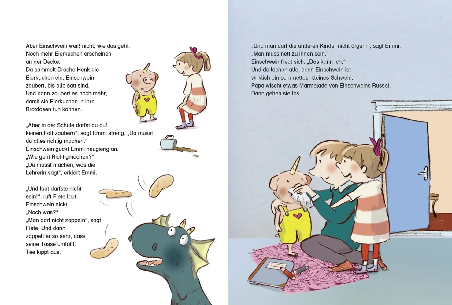 Bild: 9783751200448 | Lesen + Stickern. Einschweins erster Schultag | Anna Böhm | Broschüre