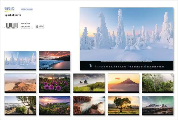 Bild: 9783819300448 | Spirit of Earth 2027 | Verlag Korsch | Kalender | 14 S. | Deutsch