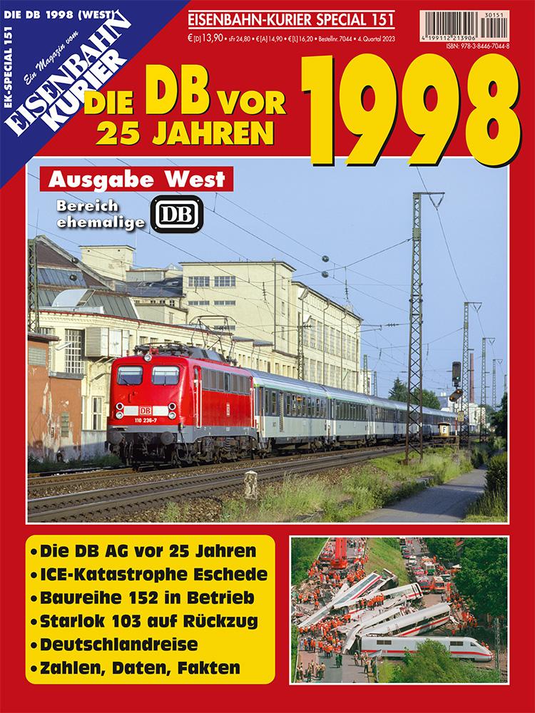 Cover: 9783844670448 | Die DB vor 25 Jahren - 1998 Ausgabe West | Taschenbuch | 98 S. | 2023