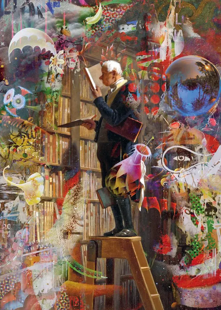 Bild: 4001689300548 | The Bookworm | 1000 Teile | Puzzle | Art Lab Puzzlereihe Heye | 30054