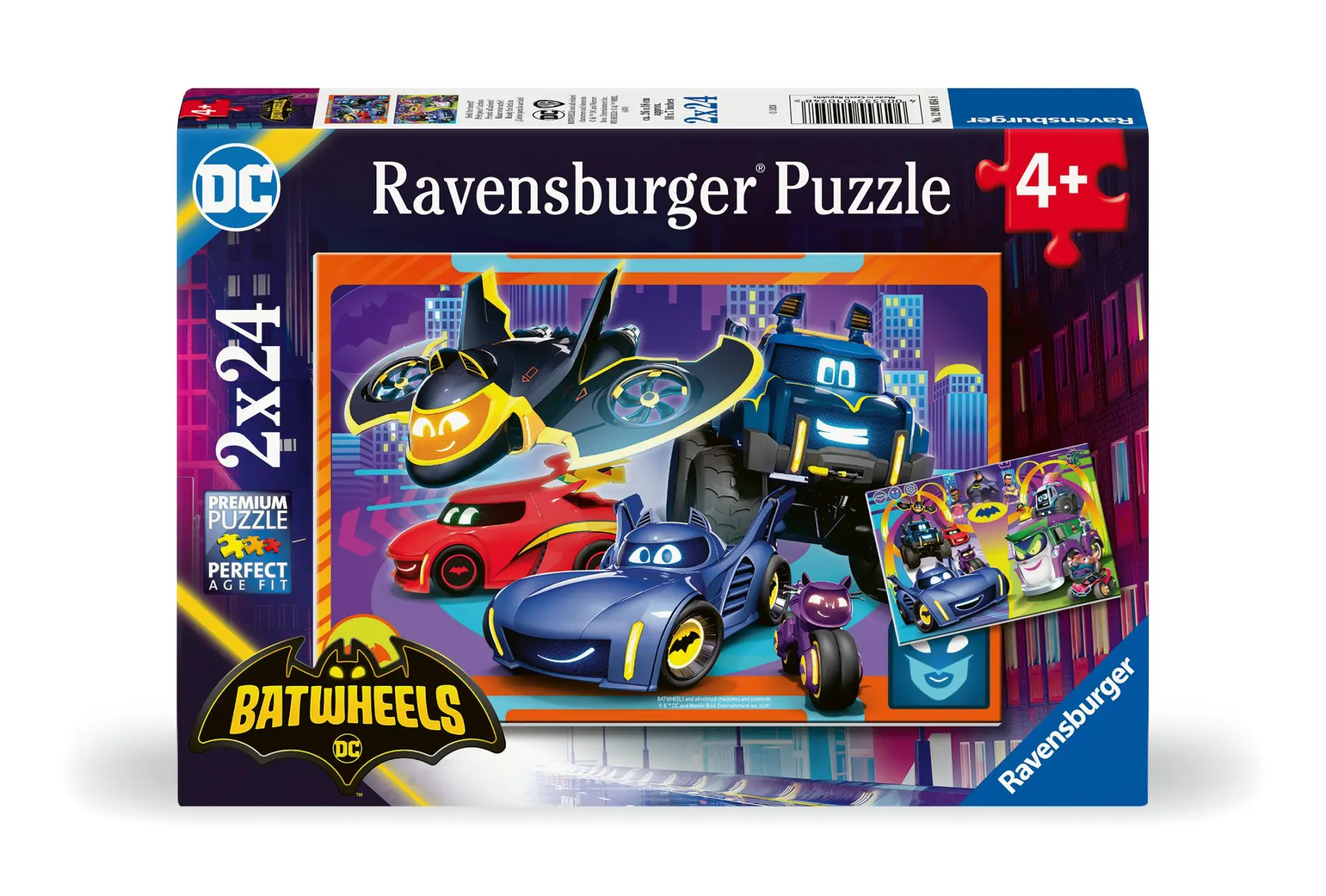 Cover: 4005555010548 | Kinderpuzzle 2x24 Teile - Batwheels - Seid ihr bereit? | Spiel | 2024