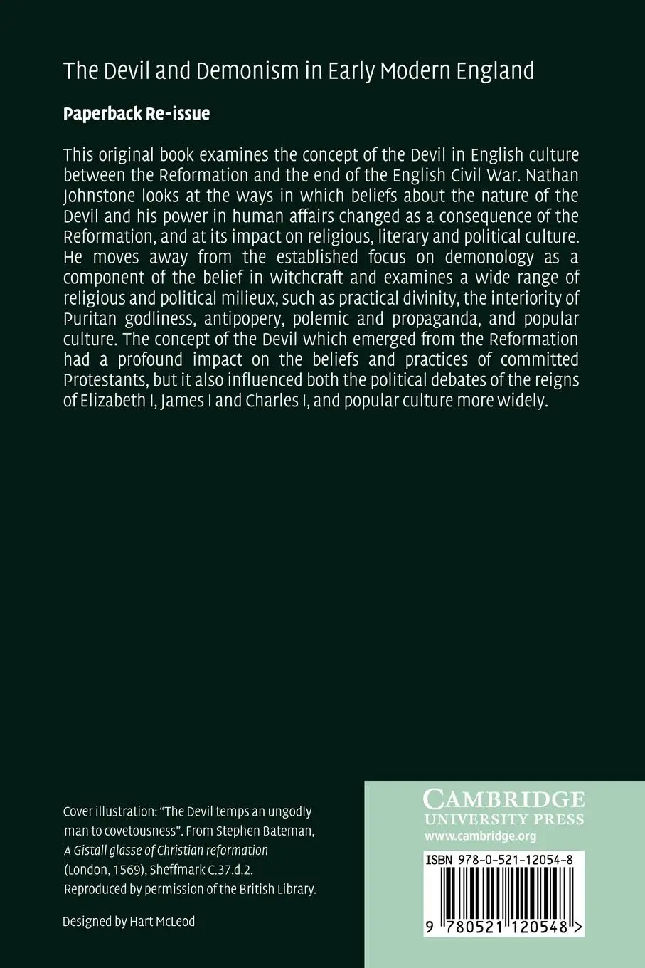 Rückseite: 9780521120548 | The Devil and Demonism in Early Modern England | Johnstone (u. a.)