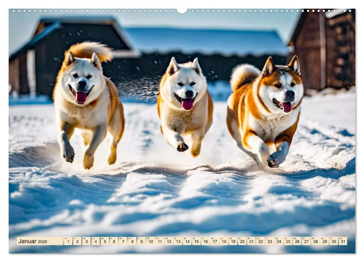 Bild: 9783457400548 | Akita Inu - Inbegriff der Treue (hochwertiger Premium Wandkalender...