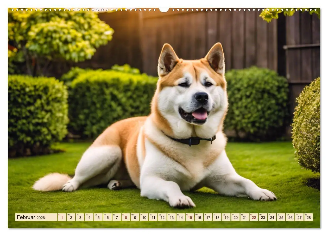 Bild: 9783457400548 | Akita Inu - Inbegriff der Treue (hochwertiger Premium Wandkalender...