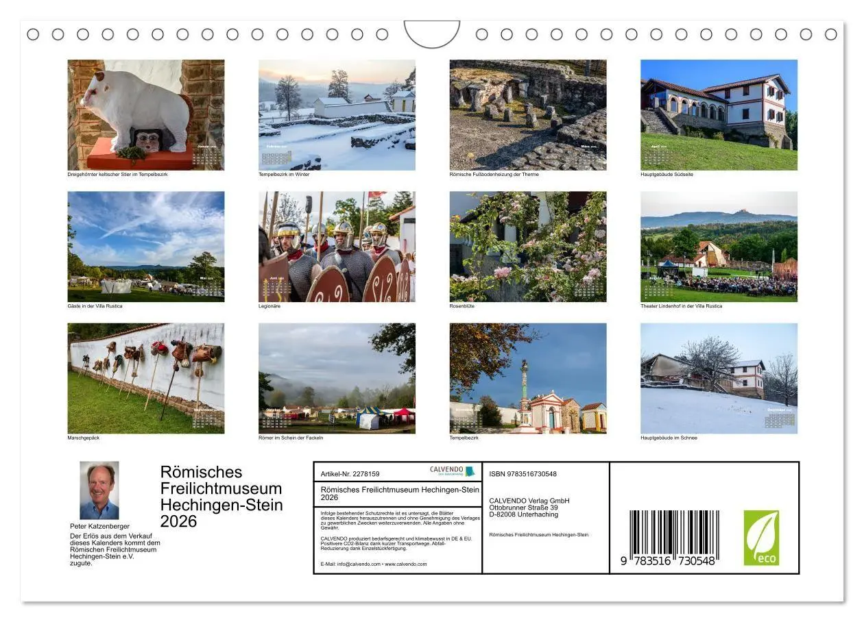 Bild: 9783516730548 | Römisches Freilichtmuseum Hechingen-Stein 2026 (Wandkalender 2026...