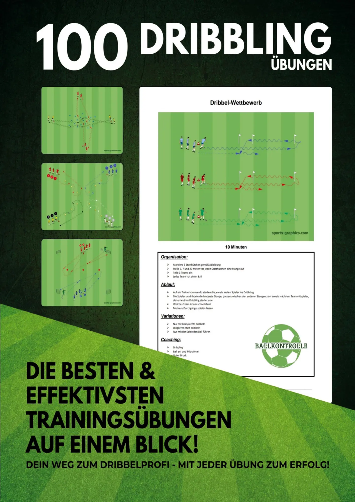 Cover: 9783691040548 | 100 Übungen Dribbling | Achim Plannerer | Taschenbuch | 116 S. | 2025