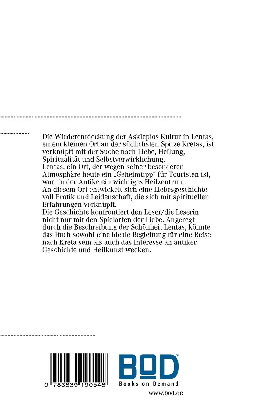 Rückseite: 9783839190548 | Der Zauber von Lentas | Roman | Brigitte Geupel | Taschenbuch | 180 S.