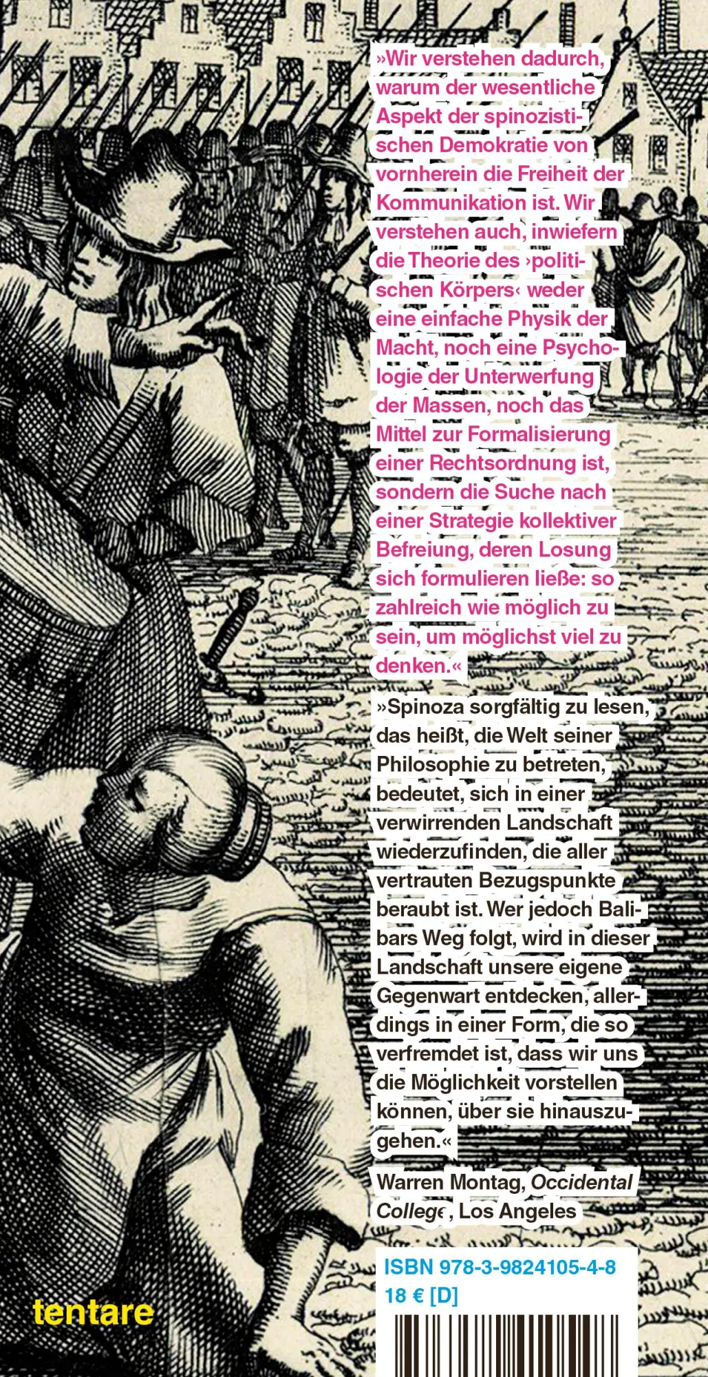 Rückseite: 9783982410548 | Spinoza und die Politik | Étienne Balibar | Taschenbuch | 172 S.