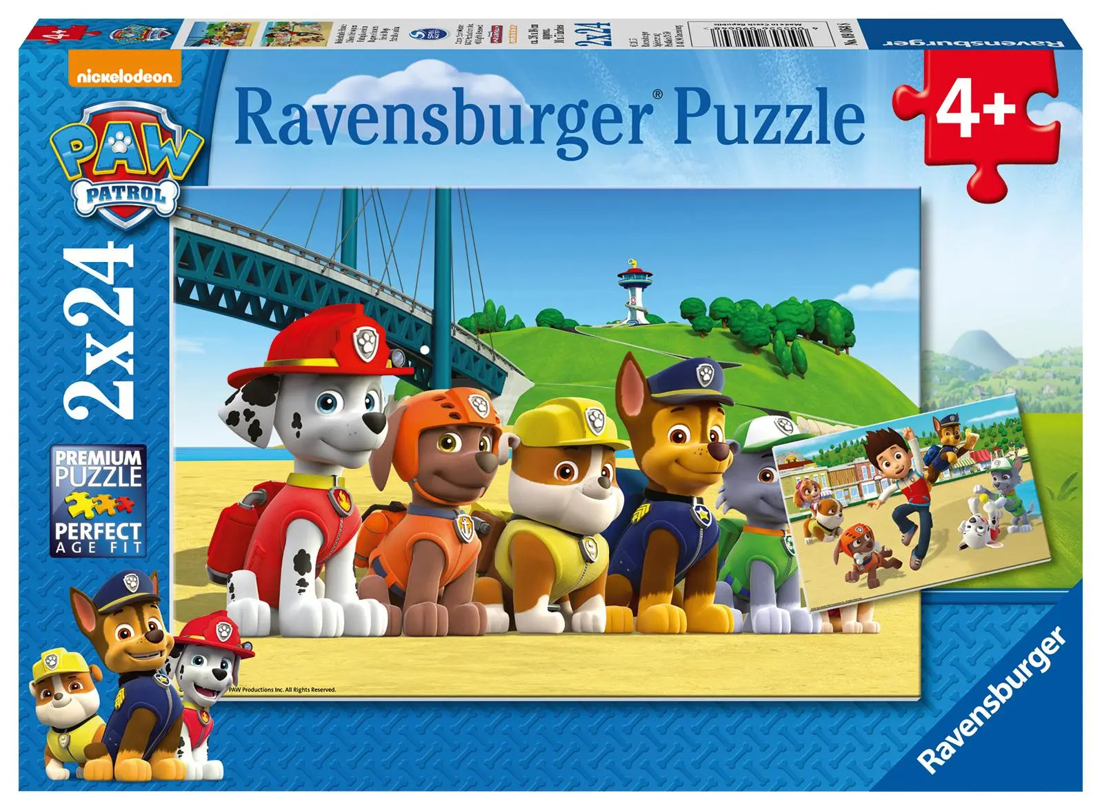 Cover: 4005556090648 | Heldenhafte Hunde. Puzzle 2 x 24 Teile | Spiel | 09064 | Deutsch