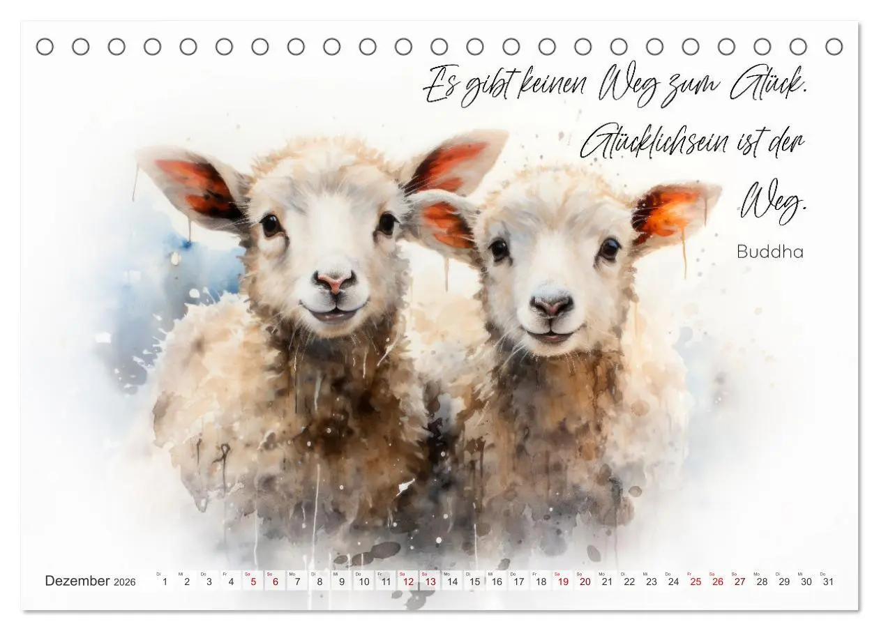 Bild: 9783457490648 | MOTIVATION Sprüche mit süßen Tierkindern (Tischkalender 2026 DIN A5...