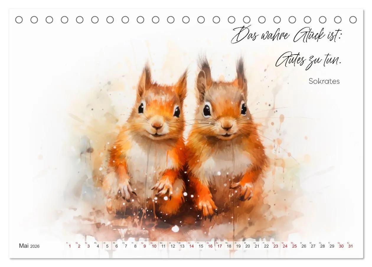 Bild: 9783457490648 | MOTIVATION Sprüche mit süßen Tierkindern (Tischkalender 2026 DIN A5...