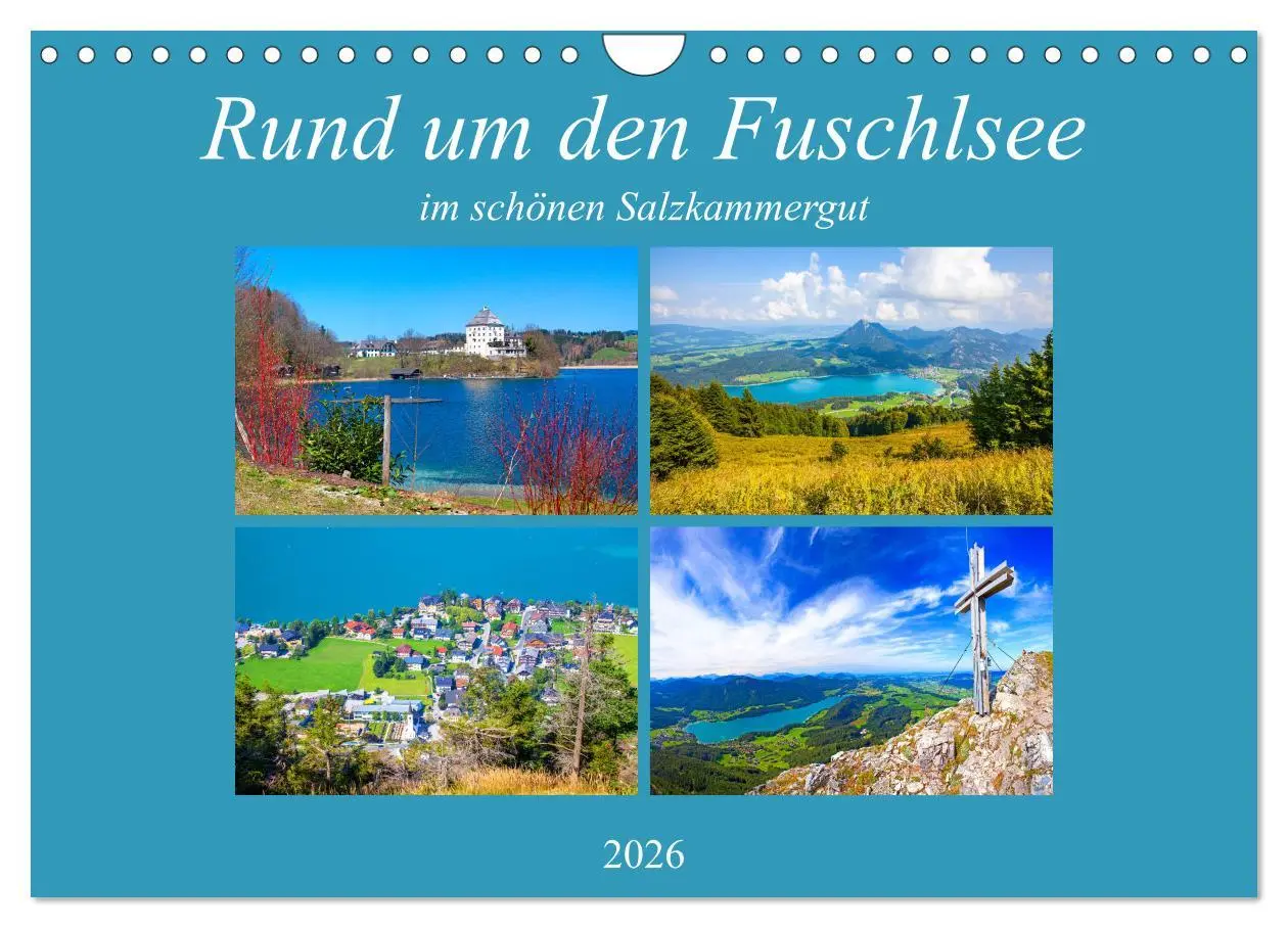 Cover: 9783457700648 | Rund um den Fuschlsee (Wandkalender 2026 DIN A4 quer), CALVENDO...