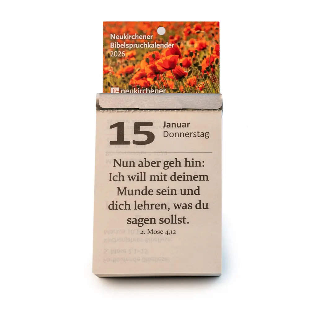 Bild: 9783965360648 | Neukirchener Bibelspruchkalender 2026 | Anna Böck | Kalender | Deutsch
