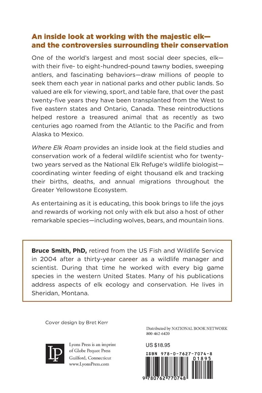 Rückseite: 9780762770748 | Where Elk Roam | Conservation And Biopolitics Of Our National Elk Herd