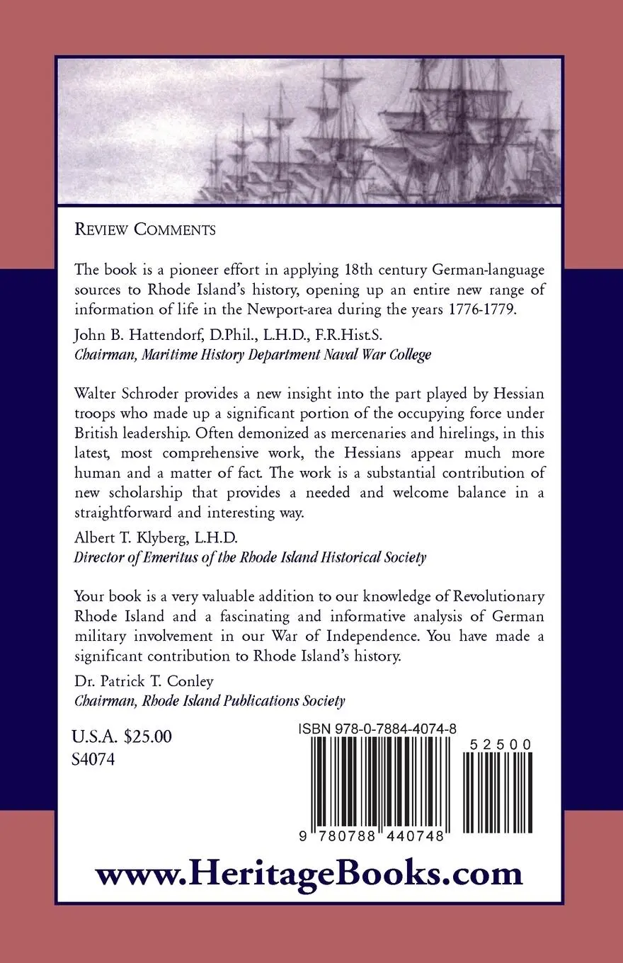 Rückseite: 9780788440748 | The Hessian Occupation of Newport and Rhode Island, 1776-1779 | Buch