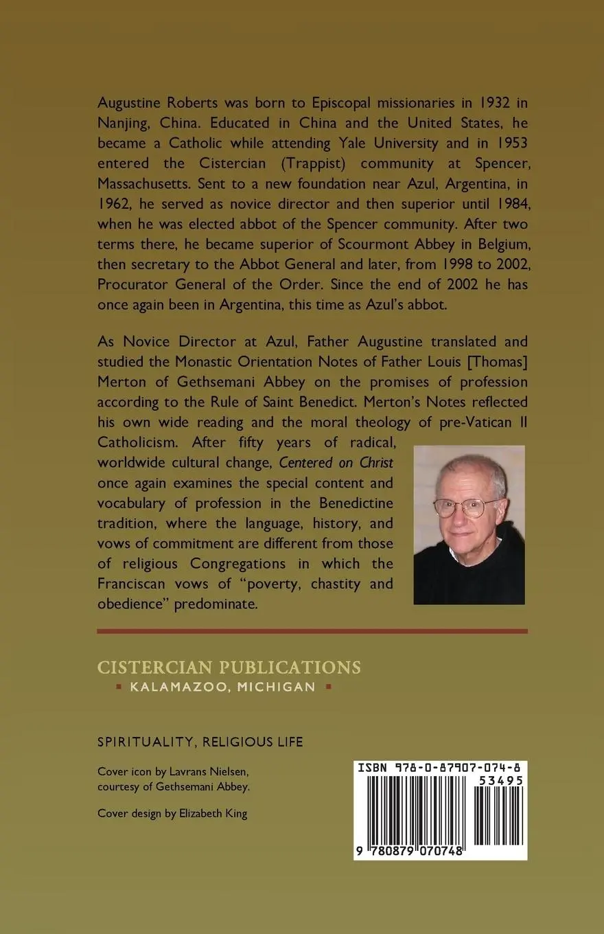 Rückseite: 9780879070748 | Centered on Christ | A Guide to Monastic Profession | Roberts | Buch