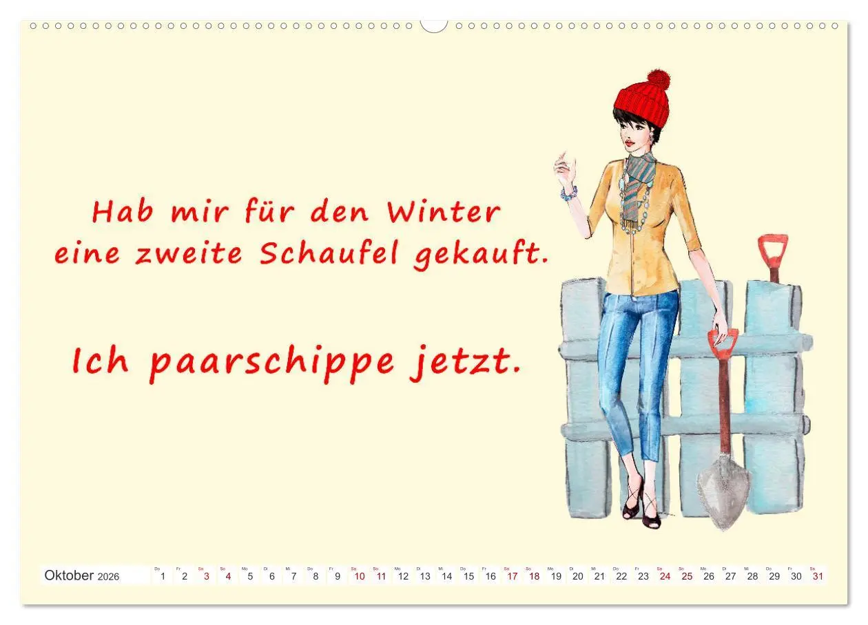 Bild: 9783457550748 | Frech aber ehrlich (hochwertiger Premium Wandkalender 2026 DIN A2...