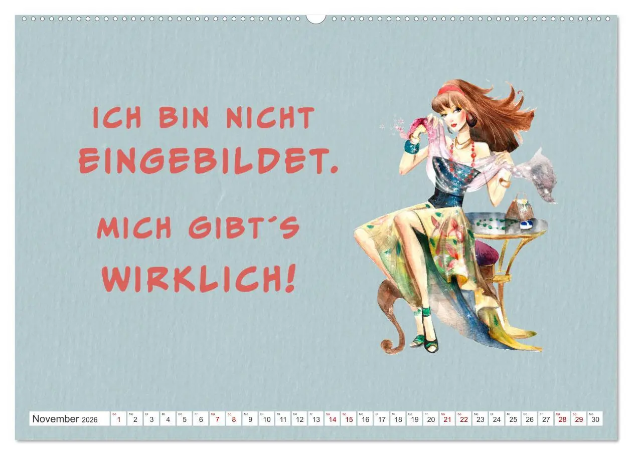 Bild: 9783457550748 | Frech aber ehrlich (hochwertiger Premium Wandkalender 2026 DIN A2...