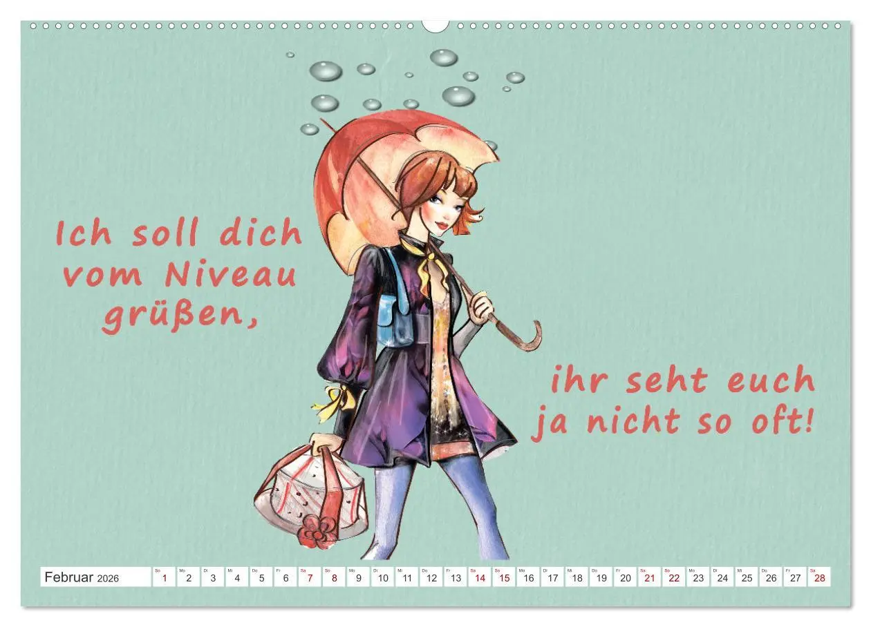 Bild: 9783457550748 | Frech aber ehrlich (hochwertiger Premium Wandkalender 2026 DIN A2...