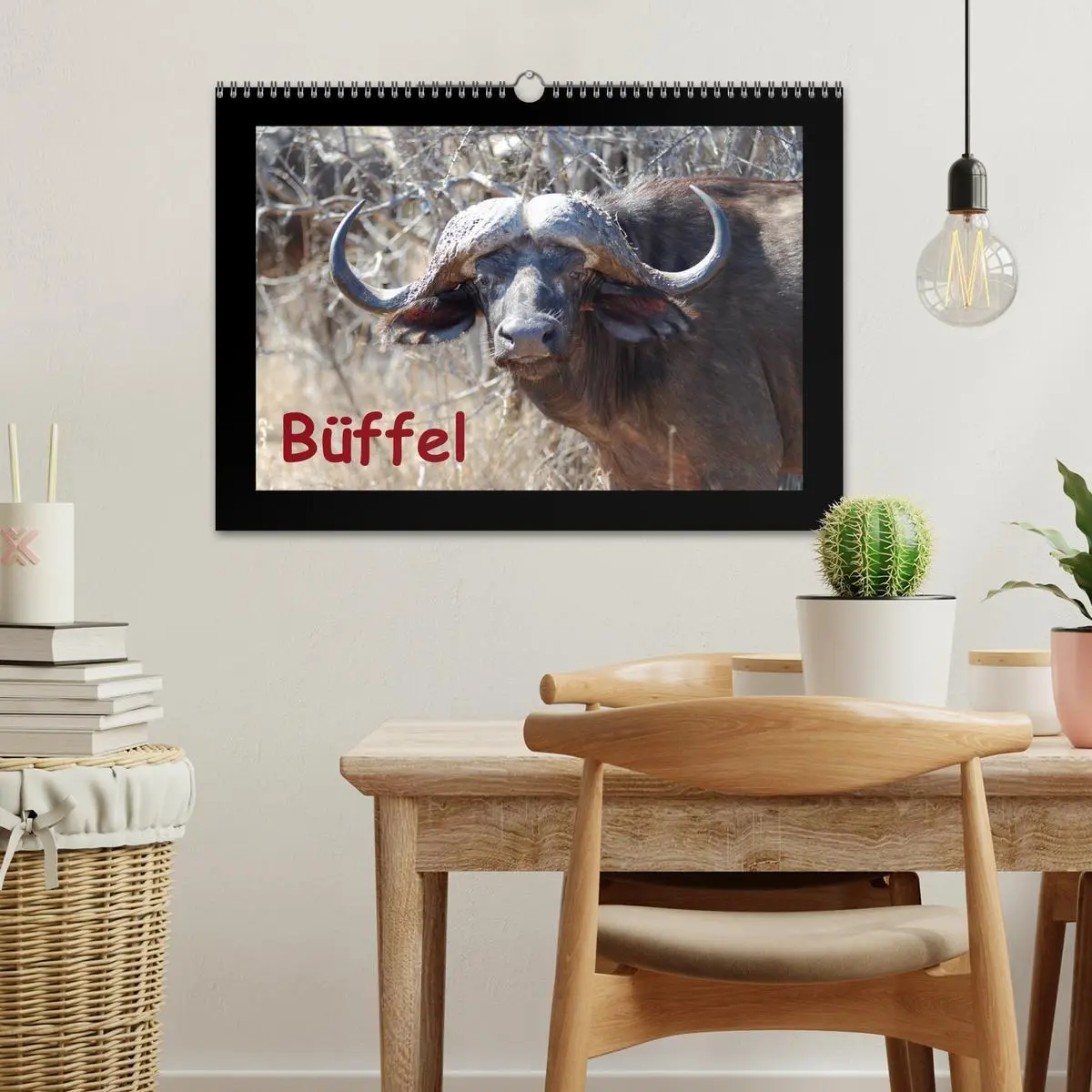 Bild: 9783516020748 | Büffel (Wandkalender 2026 DIN A3 quer), CALVENDO Monatskalender | Ohm