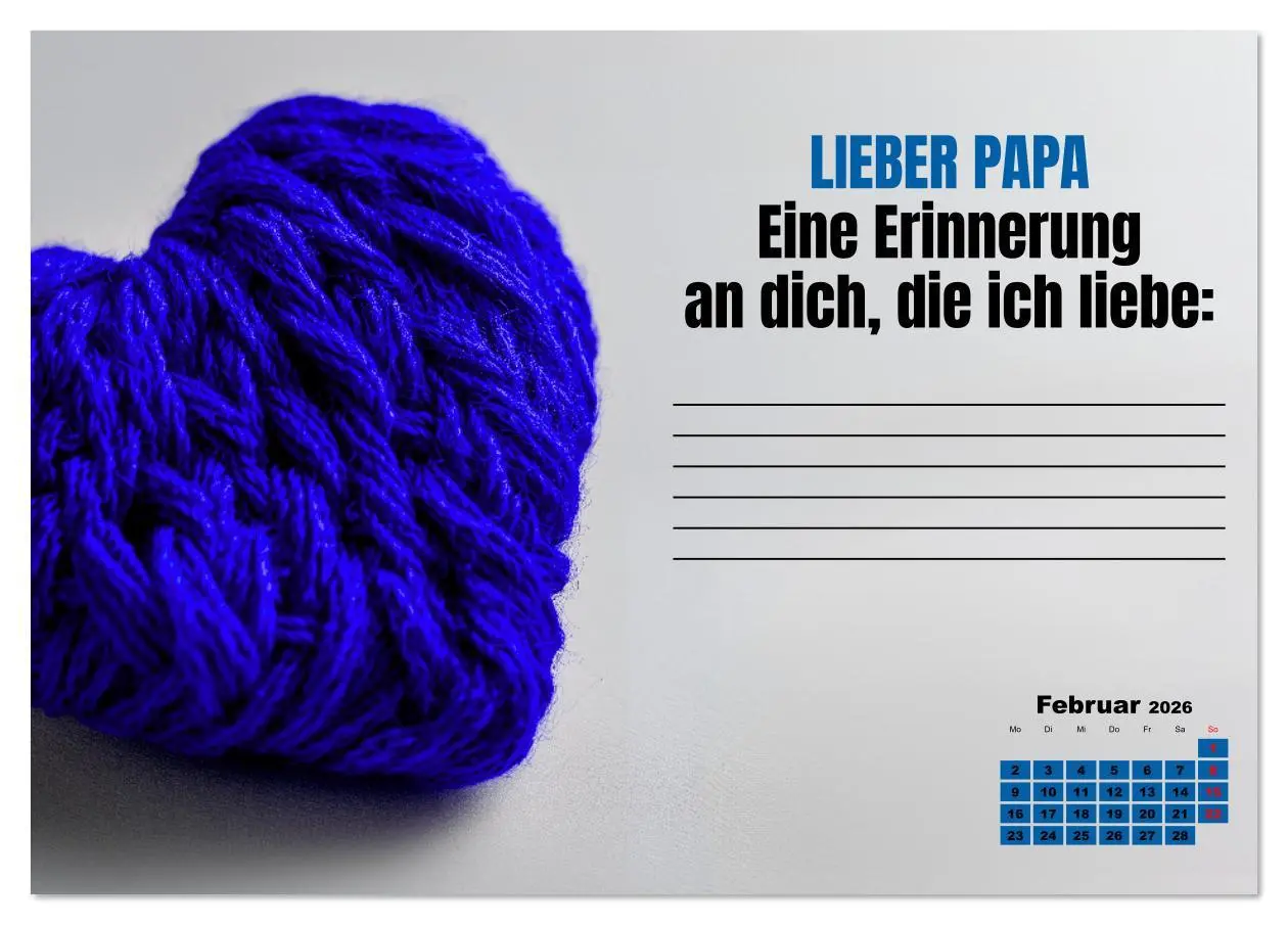 Bild: 9783516640748 | Kalender für Papa - Was ich dir sagen will (Tischkalender 2026 DIN...