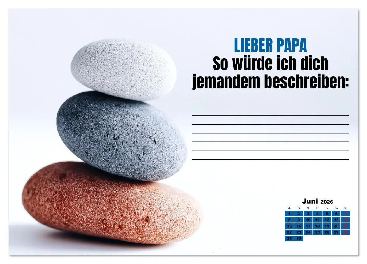 Bild: 9783516640748 | Kalender für Papa - Was ich dir sagen will (Tischkalender 2026 DIN...
