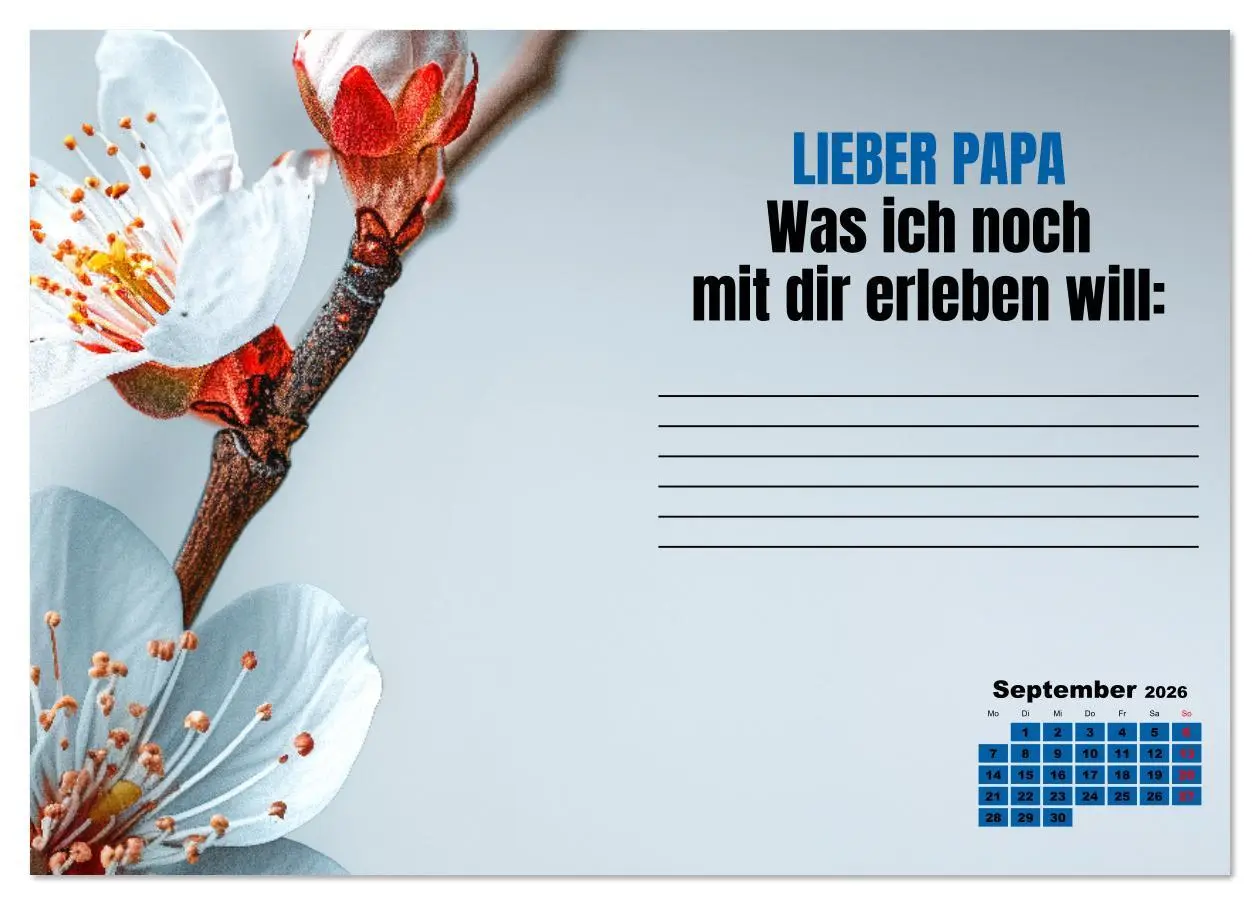 Bild: 9783516640748 | Kalender für Papa - Was ich dir sagen will (Tischkalender 2026 DIN...