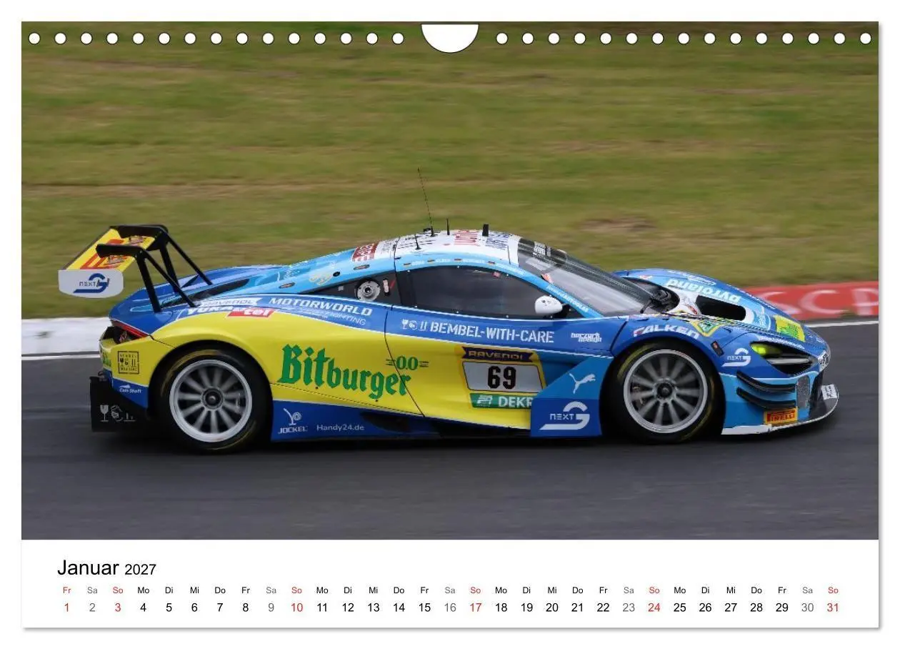 Bild: 9783594240748 | 24h am Ring (Wandkalender 2027 DIN A4 quer), CALVENDO Monatskalender