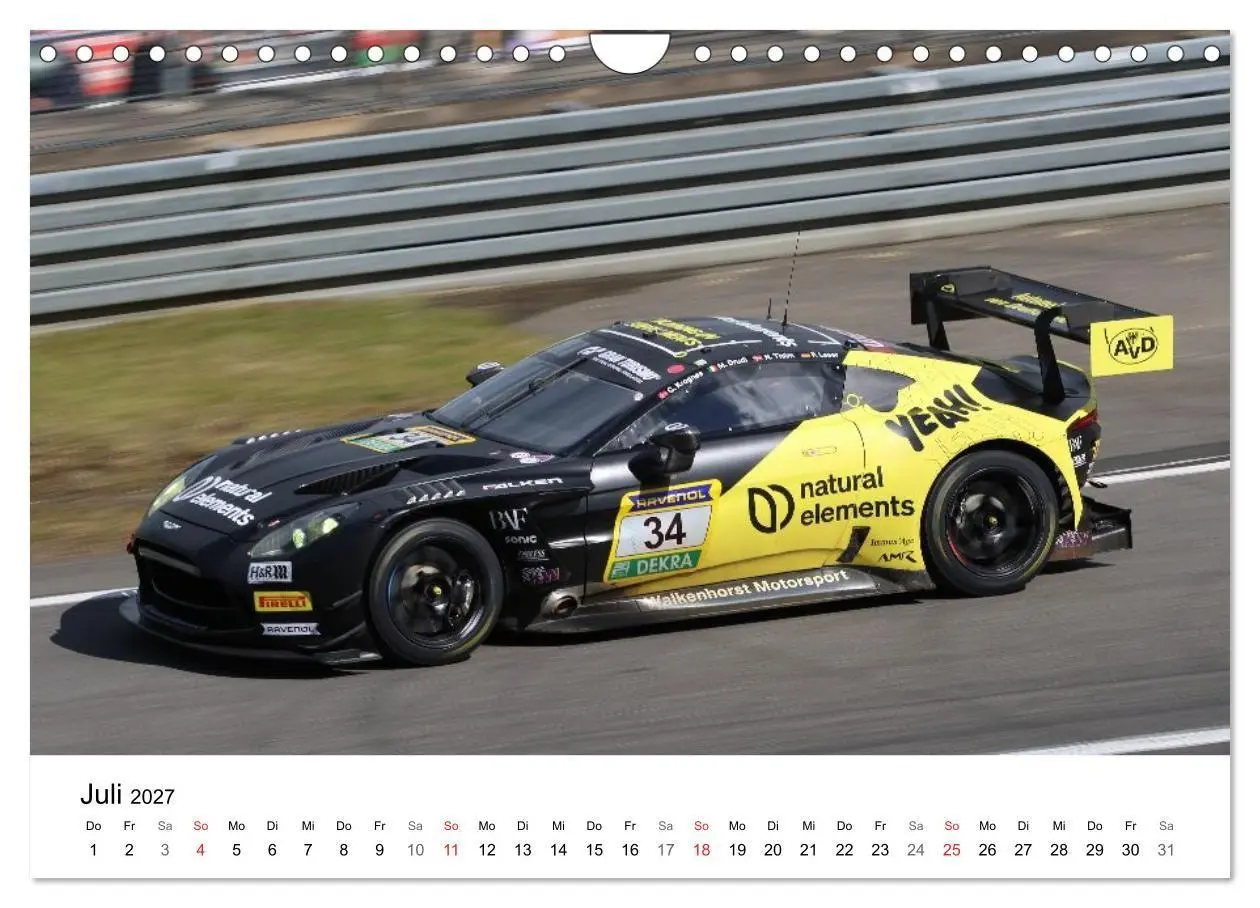 Bild: 9783594240748 | 24h am Ring (Wandkalender 2027 DIN A4 quer), CALVENDO Monatskalender