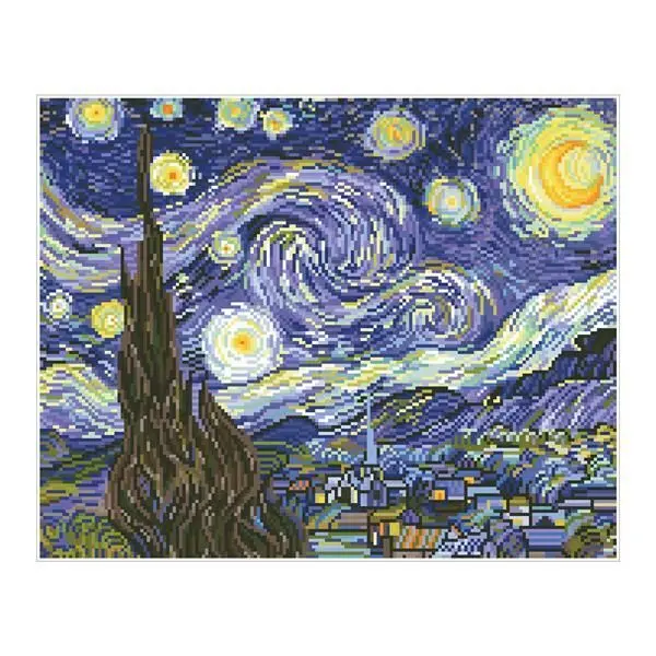 Bild: 4897073240848 | Diamond Dotz Starry Night (Van Gogh) | Deutsch | 2024 | DIAMOND DOTZ